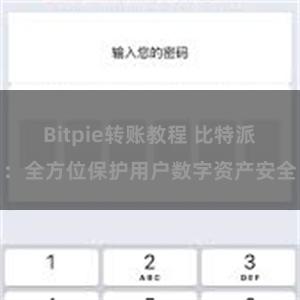 Bitpie转账教程 比特派：全方位保护用户数字资产安全