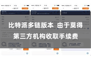 比特派多链版本  由于莫得第三方机构收取手续费