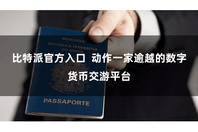 比特派官方入口  动作一家逾越的数字货币交游平台